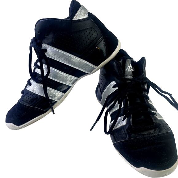 Adidas Mens Commander Lite TD Basketball Athletic Sneaker Shoe Size 6 Blk Silver - Picture 3 of 15